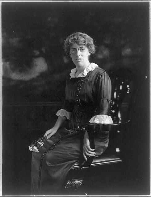 Margaret Woodrow Wilson sitting in a chair